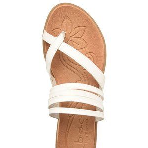 B.O.C (Big on Comfort) White Alisha Sandal - Women